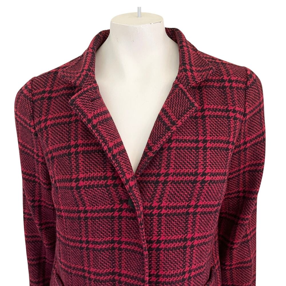 New Talbots Wool Blend 3 Button Patch Pocket Plai… - image 4